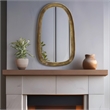 Meridian Furniture Auberge Brass Mirror