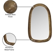 Meridian Furniture Auberge Brass Mirror