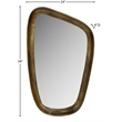 Meridian Furniture Auberge Brass Mirror