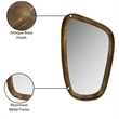 Meridian Furniture Auberge Brass Mirror