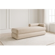 Meridian Furniture Kennedy Beige Chenille Fabric Bench