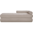 Meridian Furniture Kennedy Beige Chenille Fabric Bench