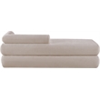 Meridian Furniture Kennedy Beige Chenille Fabric Bench
