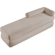 Meridian Furniture Kennedy Beige Chenille Fabric Bench