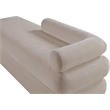 Meridian Furniture Kennedy Beige Chenille Fabric Bench