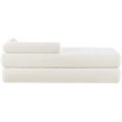 Meridian Furniture Kennedy Cream Chenille Fabric Bench
