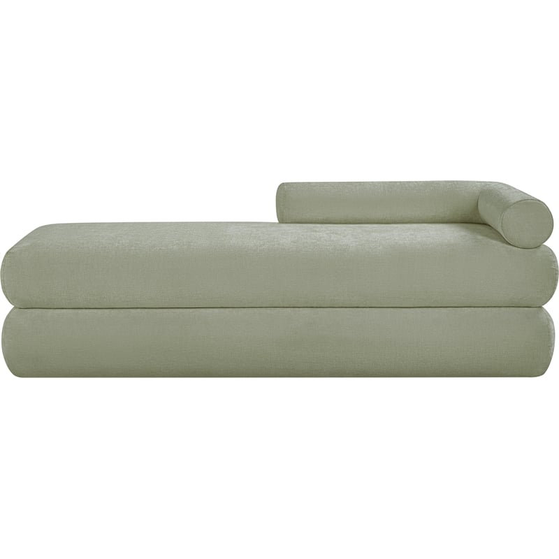 Meridian Furniture Kennedy Mint Chenille Fabric Bench
