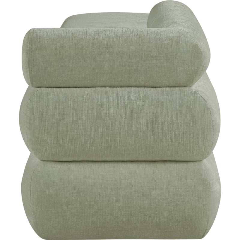Meridian Furniture Kennedy Mint Chenille Fabric Bench