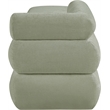Meridian Furniture Kennedy Mint Chenille Fabric Bench