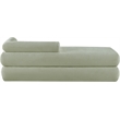 Meridian Furniture Kennedy Mint Chenille Fabric Bench