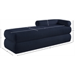 Meridian Furniture Kennedy Navy Chenille Fabric Bench