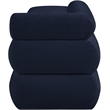 Meridian Furniture Kennedy Navy Chenille Fabric Bench
