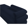Meridian Furniture Kennedy Navy Chenille Fabric Bench