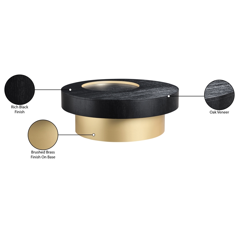 Meridian Furniture Makai Black Coffee Table