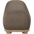 Meridian Furniture Calum Brown Chenille Fabric Bench