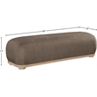 Meridian Furniture Calum Brown Chenille Fabric Bench