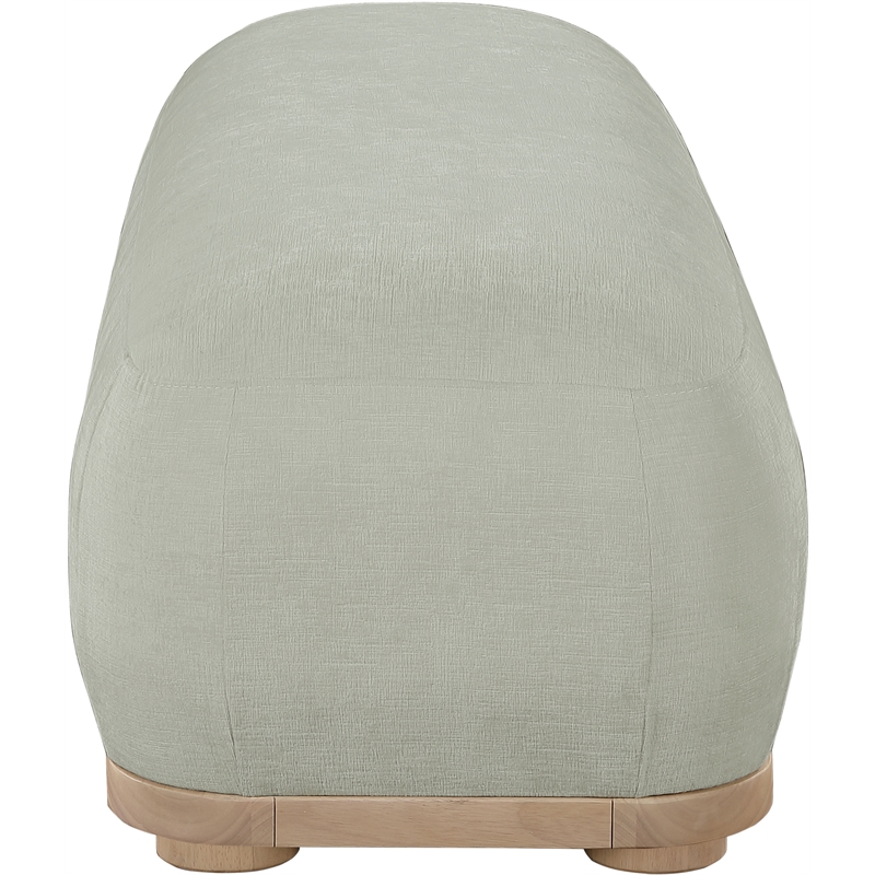 Meridian Furniture Calum Mint Chenille Fabric Bench