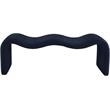 Meridian Furniture Willow Navy Chenille Fabric Bench
