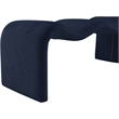 Meridian Furniture Willow Navy Chenille Fabric Bench