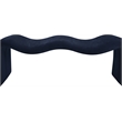 Meridian Furniture Willow Navy Chenille Fabric Bench