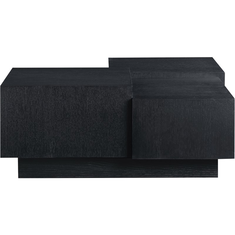 Meridian Furniture Mateo Black Oak Veneer / MDF Coffee Table