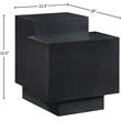 Meridian Furniture Mateo Black Oak Veneer / MDF End Table