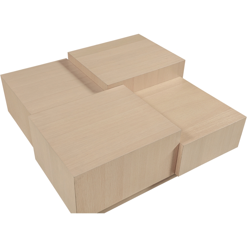 Meridian Furniture Mateo Natural Oak Veneer / MDF Coffee Table