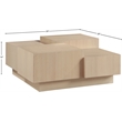 Meridian Furniture Mateo Natural Oak Veneer / MDF Coffee Table