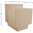 Meridian Furniture Mateo Natural Oak Veneer / MDF End Table