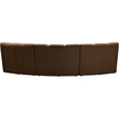 Meridian Furniture Infinity Brown Velvet 3pc. Modular Sectional