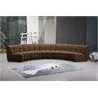Meridian Furniture Infinity Brown Velvet 5pc. Modular Sectional
