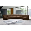 Meridian Furniture Infinity Brown Velvet 6pc. Modular Sectional