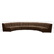 Meridian Furniture Infinity Brown Velvet 6pc. Modular Sectional