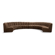 Meridian Furniture Infinity Brown Velvet 8pc. Modular Sectional
