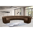 Meridian Furniture Infinity Brown Velvet 10pc. Modular Sectional