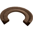 Meridian Furniture Infinity Brown Velvet 10pc. Modular Sectional