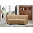 Meridian Furniture Infinity Camel Velvet 2pc. Modular Sectional