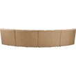 Meridian Furniture Infinity Camel Velvet 4pc. Modular Sectional
