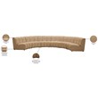 Meridian Furniture Infinity Camel Velvet 6pc. Modular Sectional