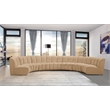 Meridian Furniture Infinity Camel Velvet 7pc. Modular Sectional