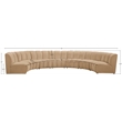 Meridian Furniture Infinity Camel Velvet 7pc. Modular Sectional