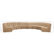 Meridian Furniture Infinity Camel Velvet 8pc. Modular Sectional