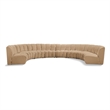 Meridian Furniture Infinity Camel Velvet 8pc. Modular Sectional