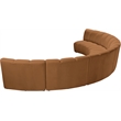 Meridian Furniture Infinity Saddle Velvet 6pc. Modular Sectional