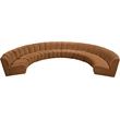 Meridian Furniture Infinity Saddle Velvet 8pc. Modular Sectional
