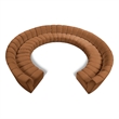 Meridian Furniture Infinity Saddle Velvet 11pc. Modular Sectional