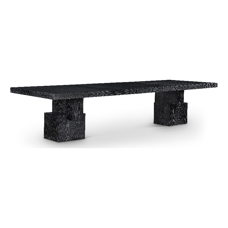 Meridian Furniture Anzio Black Oak Veneer Dining Table