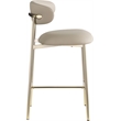 Meridian Furniture Lupita Taupe Vegan Leather Counter Stool (Set of 2)