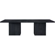Meridian Furniture Belinda Black Solid Wood and Oak Veneer Modular Dining Table