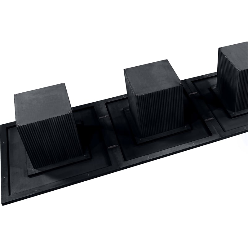Meridian Furniture Belinda Black Solid Wood and Oak Veneer Modular Dining Table